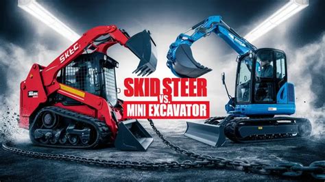 what is harder to operate skid steer or excavator|difference between skid steer and excavator.